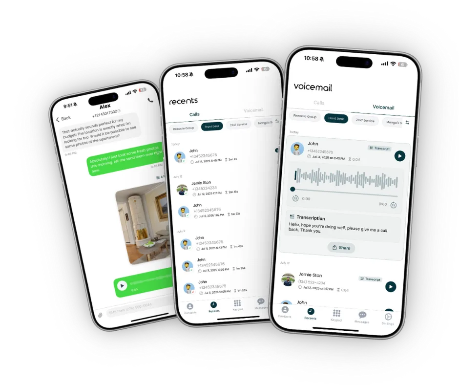 Mango app welcome screen showing the app logo and introduction to Twilio calling and messaging features